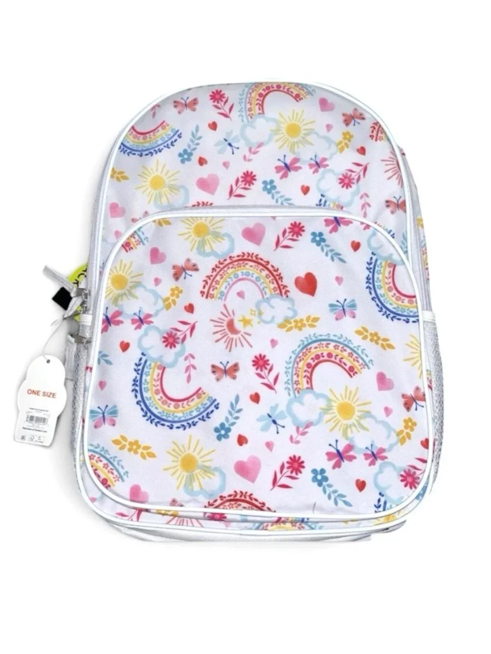 Wonder Nation 17” Sunny Day Backpack Floral Butterflies School Bag NWT